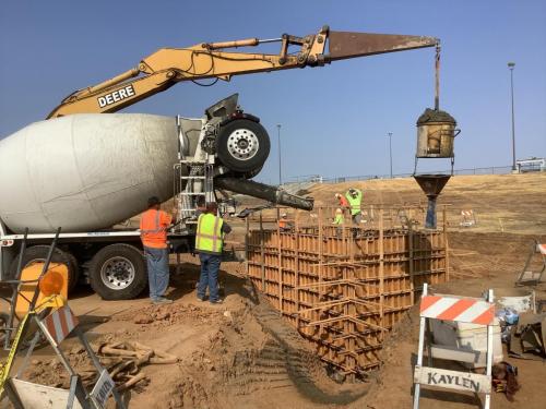 Pump Intake Structure Walls Concrete Pour